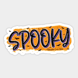 Spooky Flying Bats © GraphicLoveShop Sticker